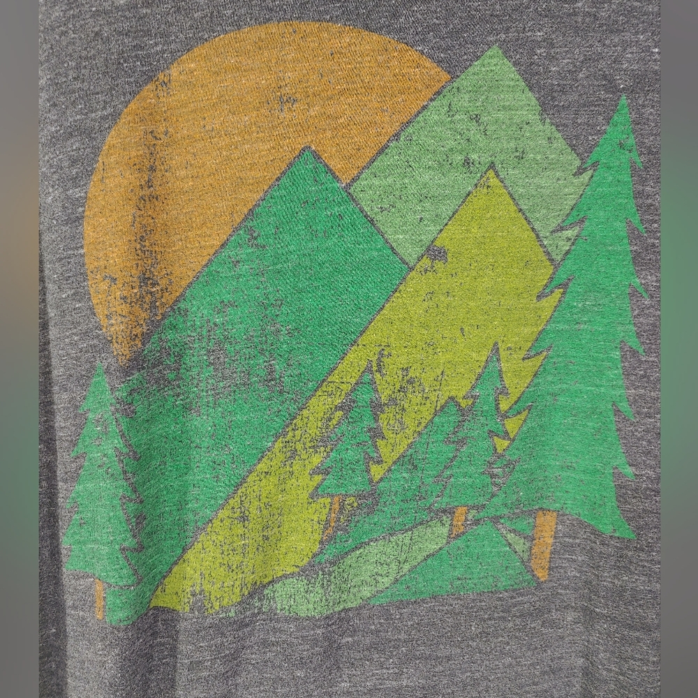 Great Condition Gray Palmer Cash Landscape. T-Shirt Men's XL